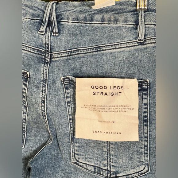 Good American jeans. Good legs straight. - Picture 11 of 12